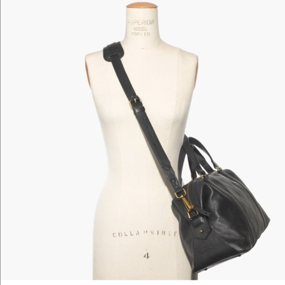 Madewell: Black Glasgow Satchel